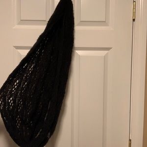 H&M Black Knit Infinity Scarf